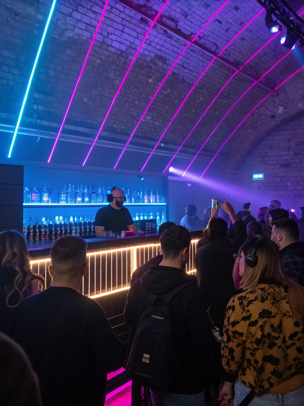 Marseille community cheering at an underground MAISON ST ball